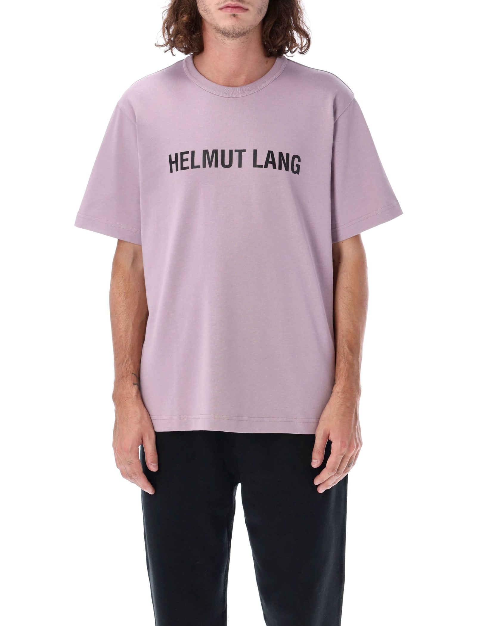 Helmut Lang: Tan Printed T-Shirt