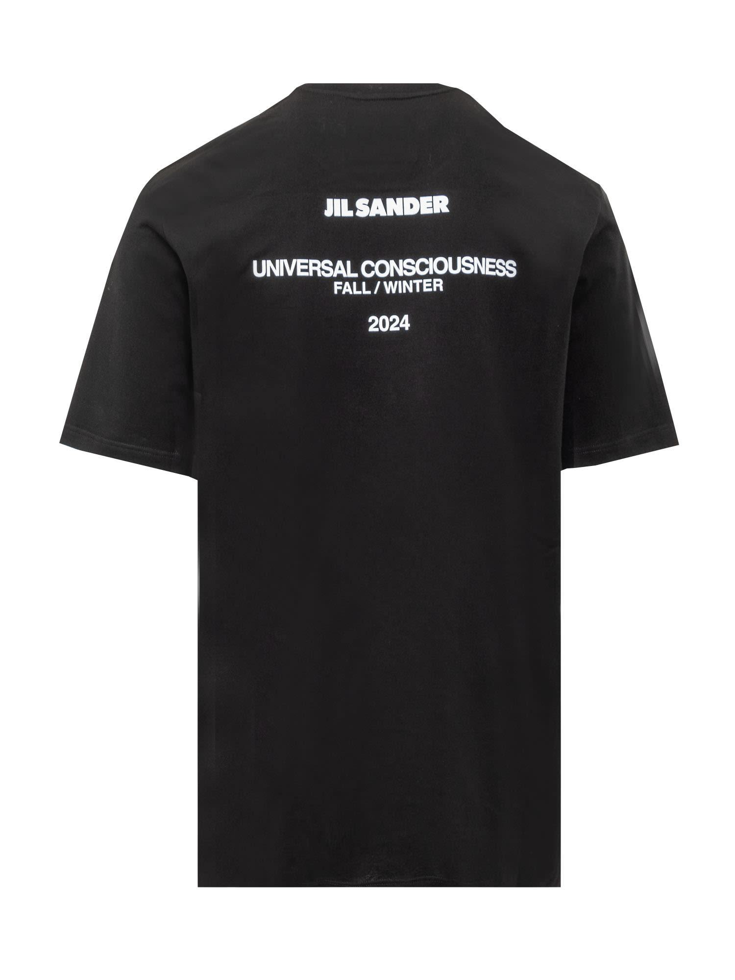 Shop Jil Sander Universal Consciousness T-shirt In Black