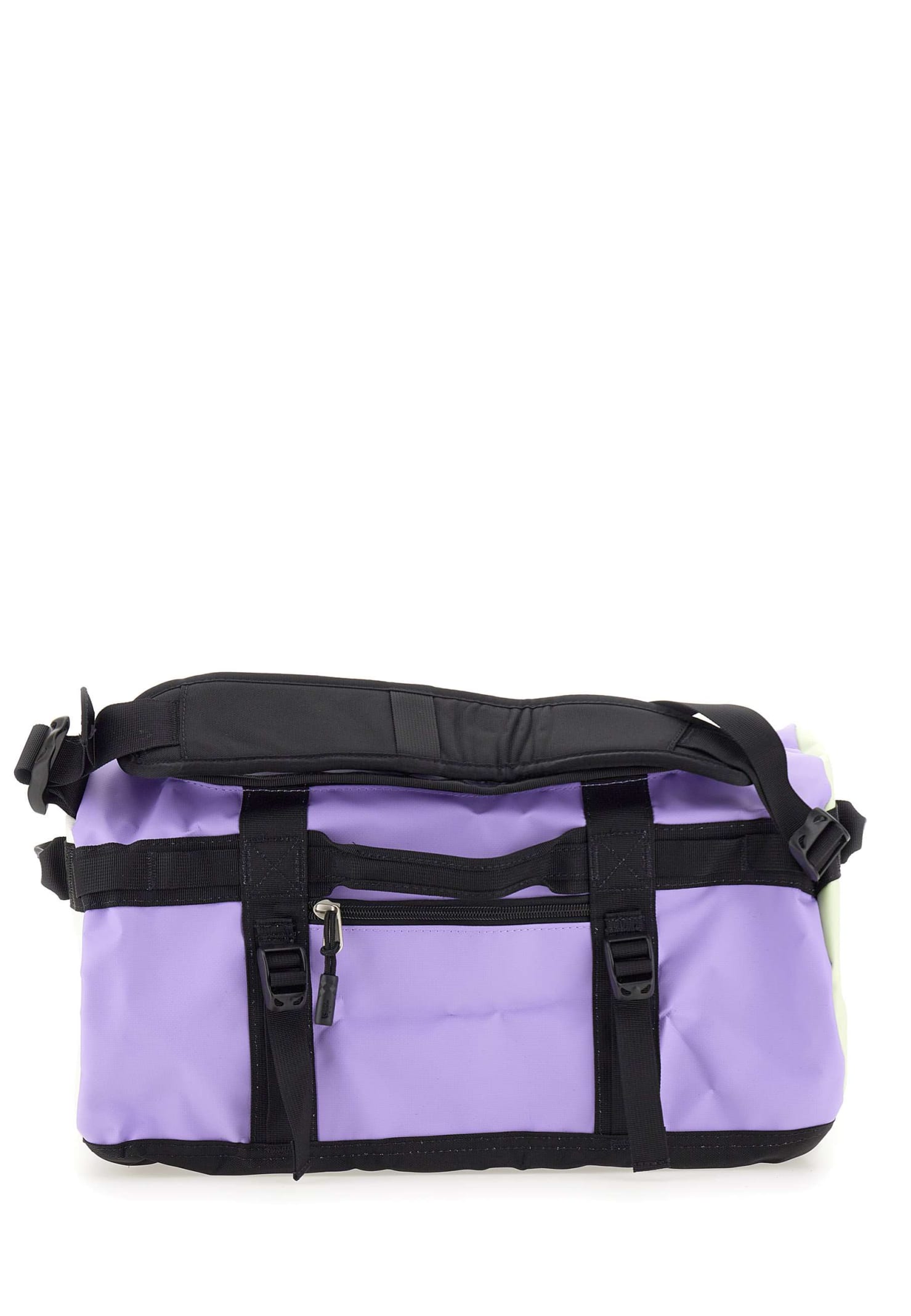 Shop The North Face Base Camp Duffel Travel Bag In Lilac/green