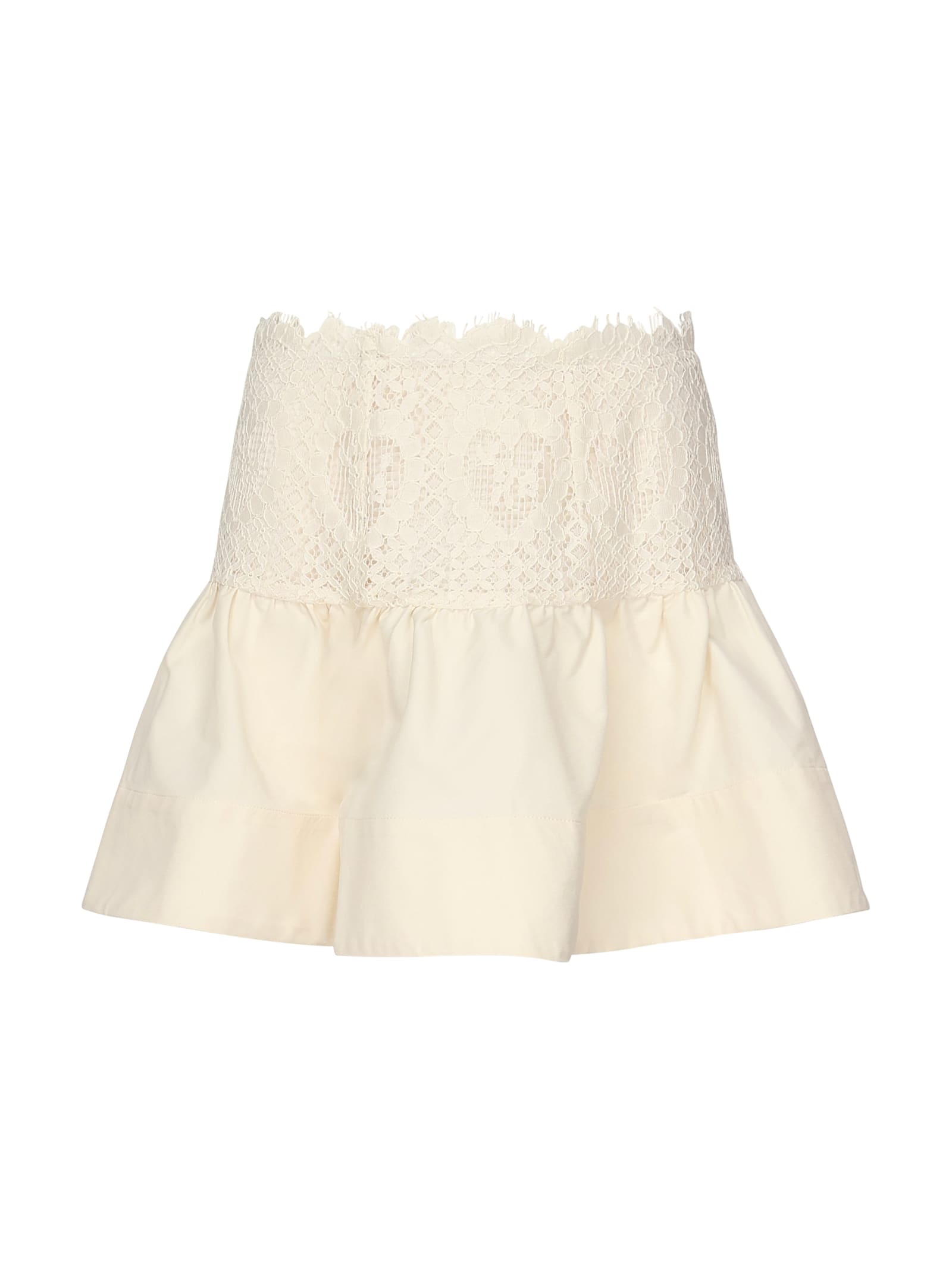 Doily Lace Miniskirt