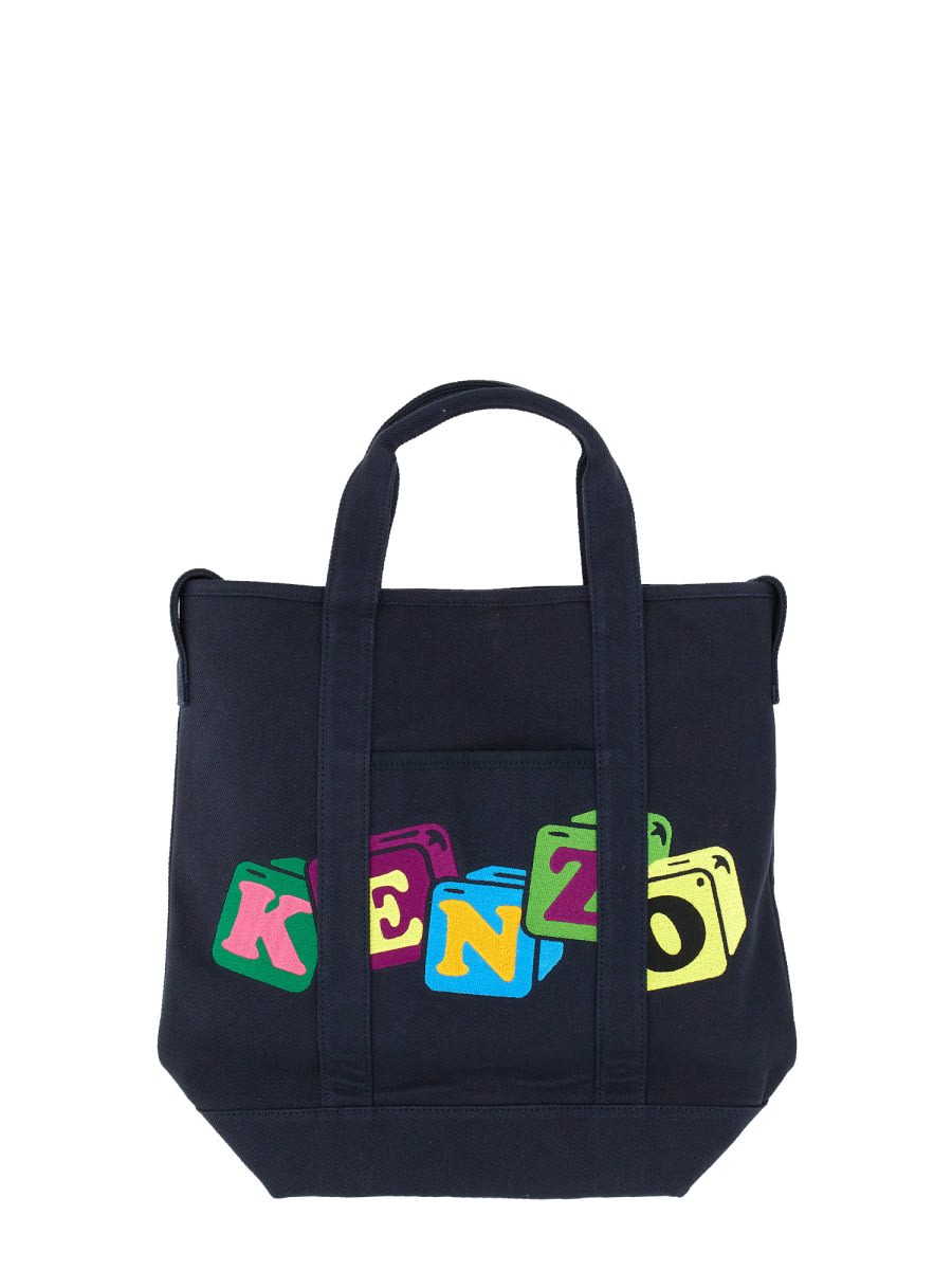 KENZO BOKE BLOCKS TOTE BAG 