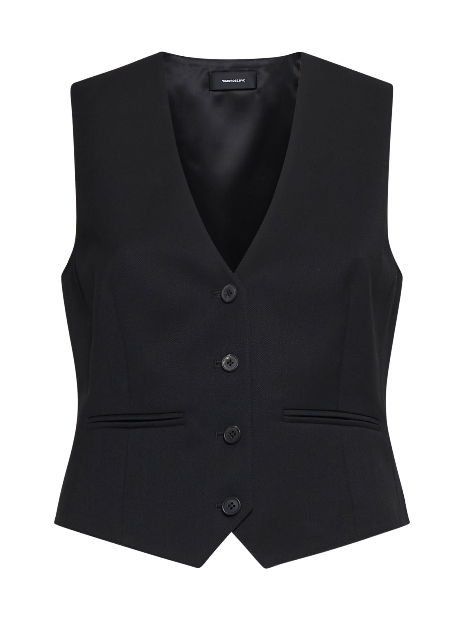 Shop Wardrobe.nyc Vest In Black