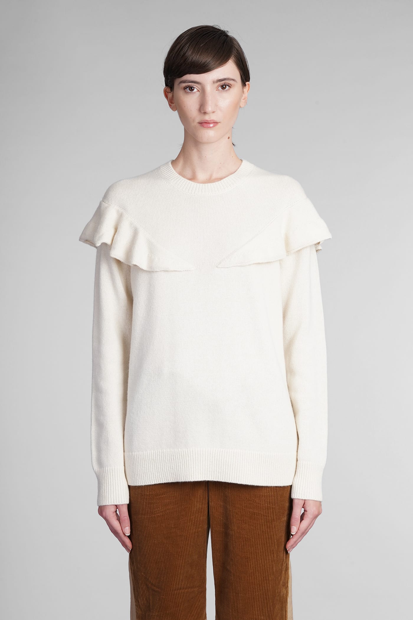 Chloé Knitwear In White Wool