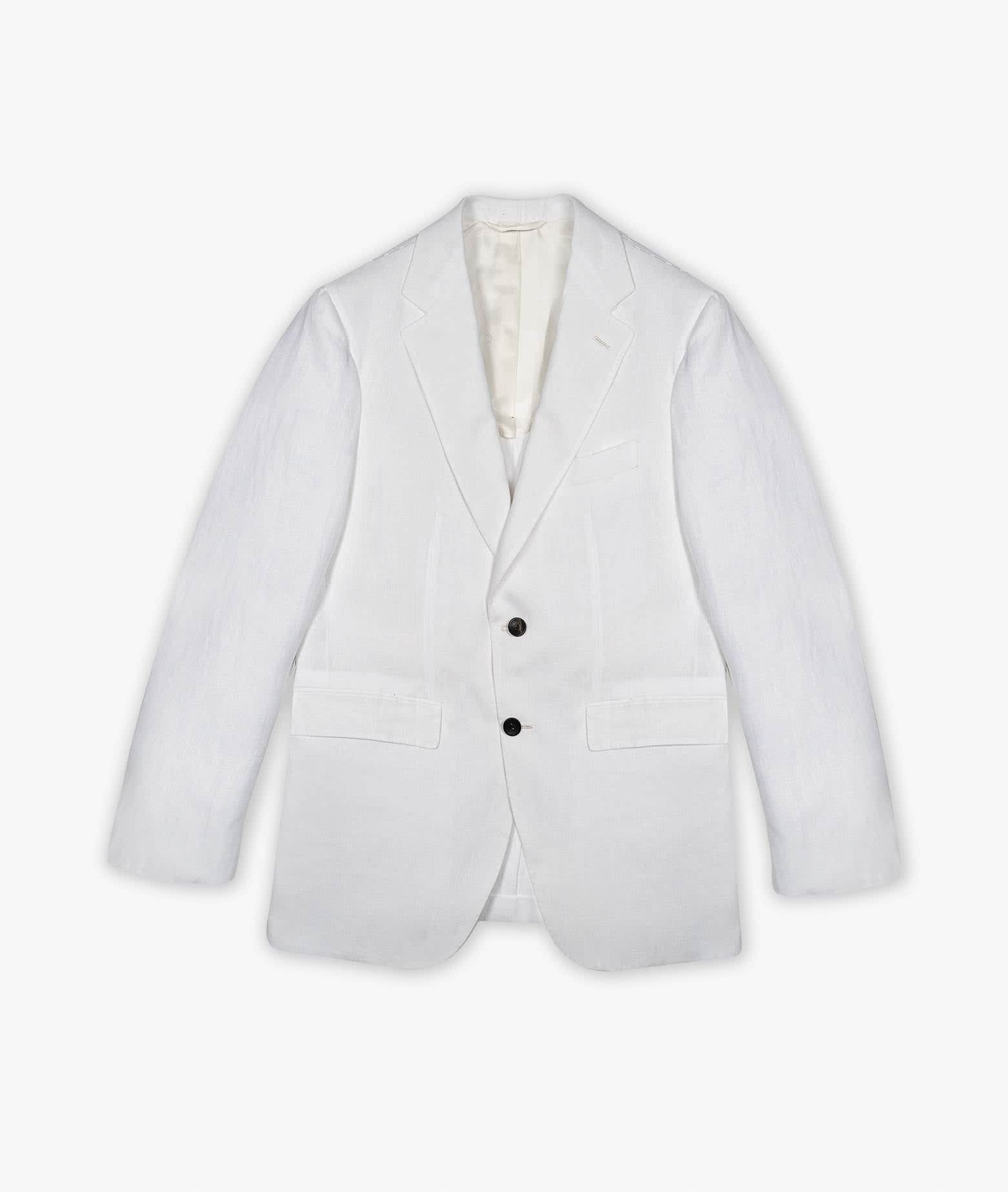 Larusmiani Handmade Jacket Godard Blazer In White