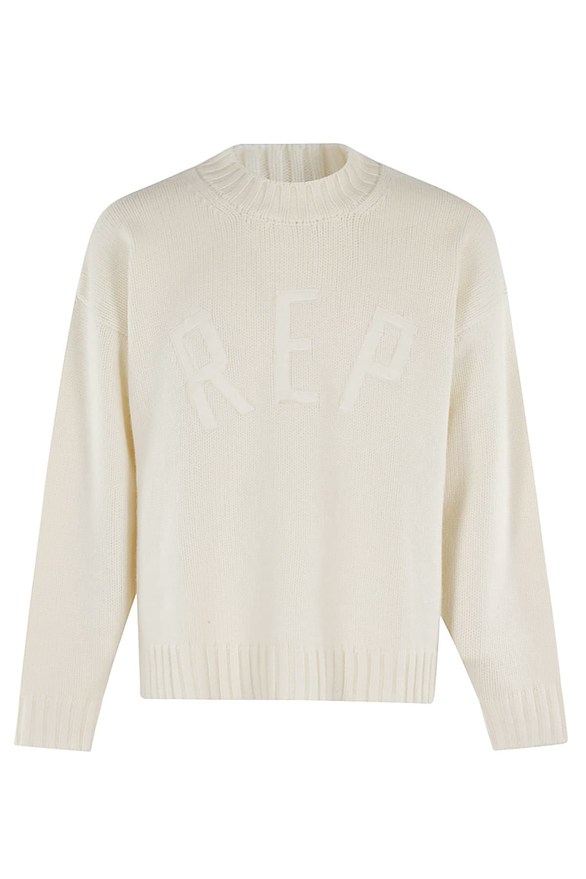 Shop Represent Rep Knit Jumper In Oat