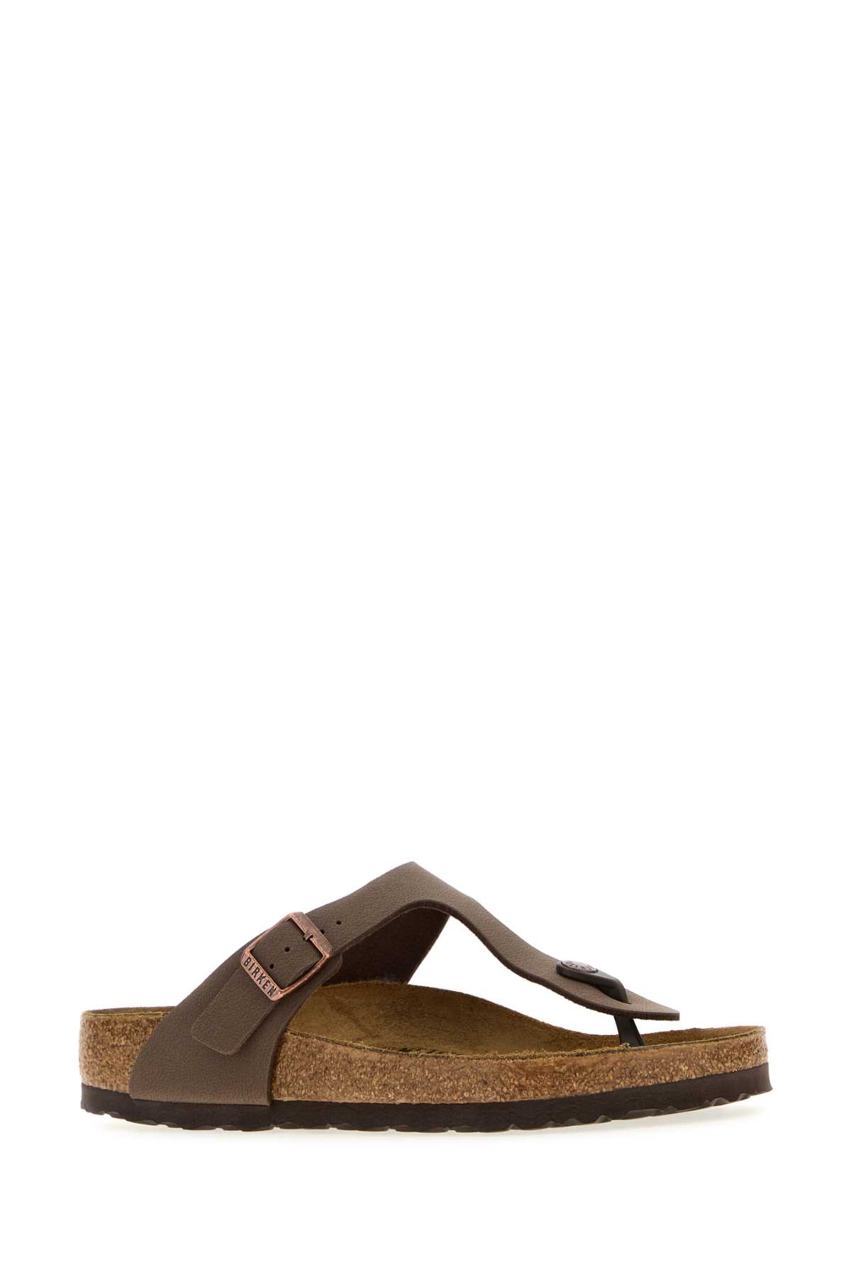 Birkenstock Mud Leather Gizeh Thong Slippers In Brown