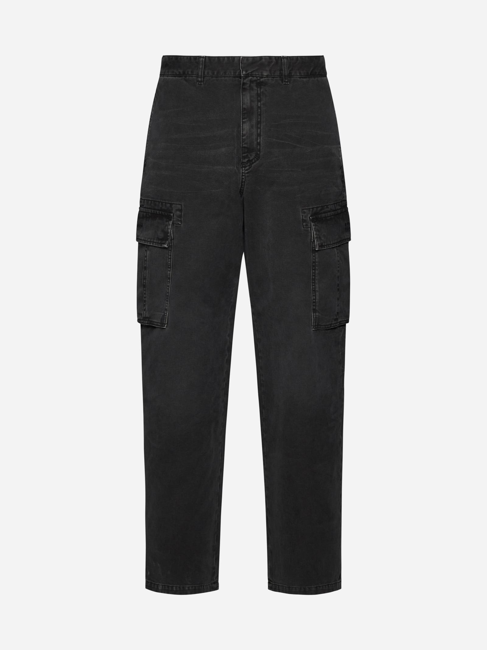 Shop Givenchy Cargo Jeans In Black