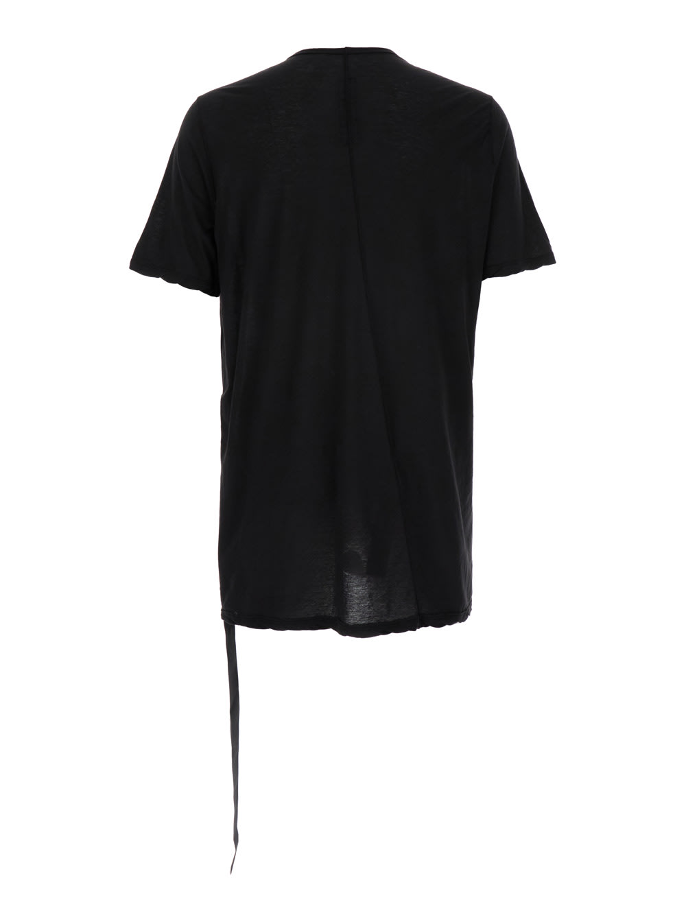 Shop Drkshdw Black Crewneck T-shirt With Oversized Band In Cotton Man