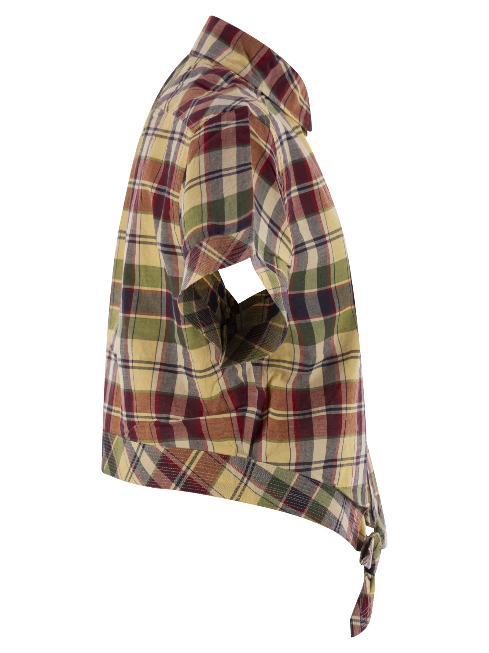 Shop Polo Ralph Lauren Short Shirt In Plaid Cotton