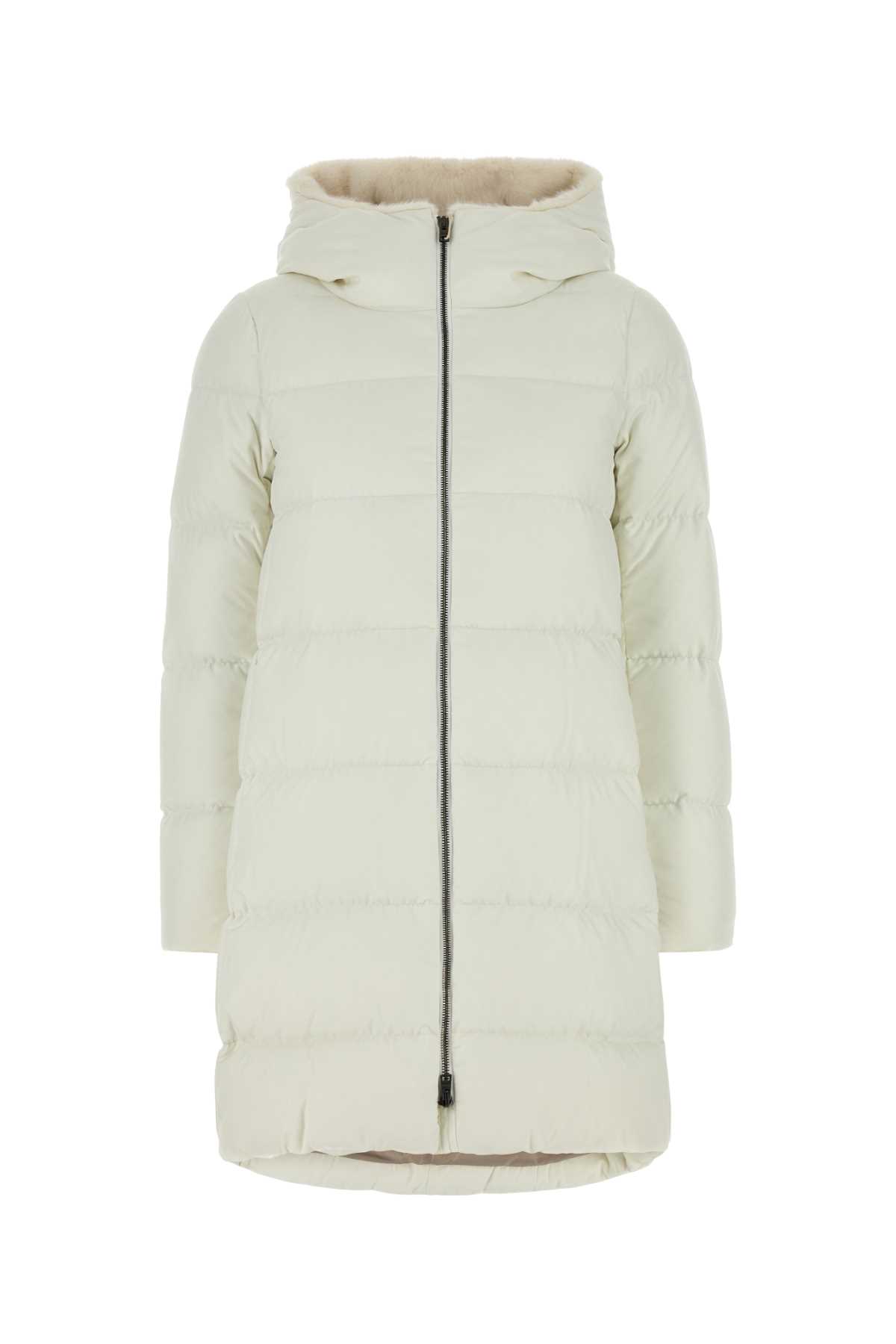 White Polyester Down Jacket