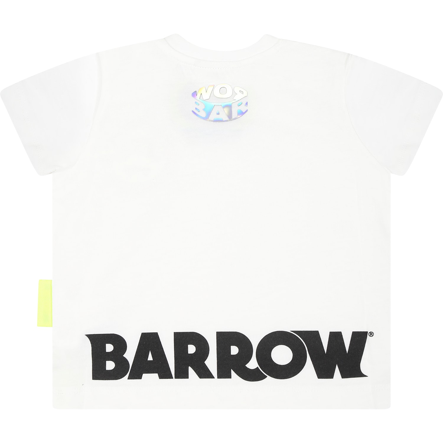 Shop Barrow White T-shirt For Babykids With Smiley