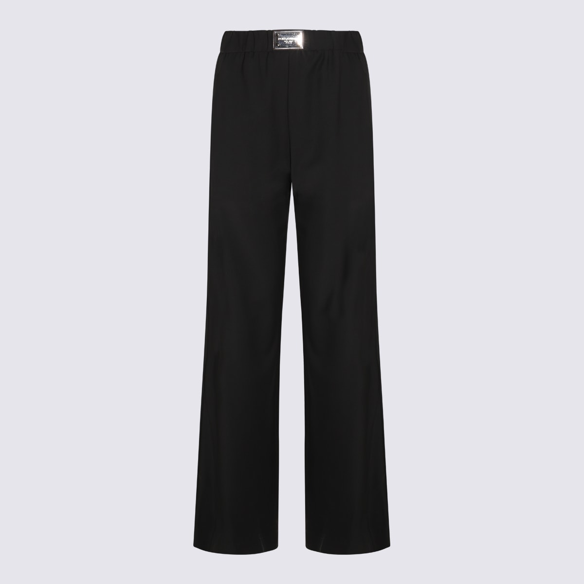 Shop Dolce & Gabbana Black Wool Blend Trousers