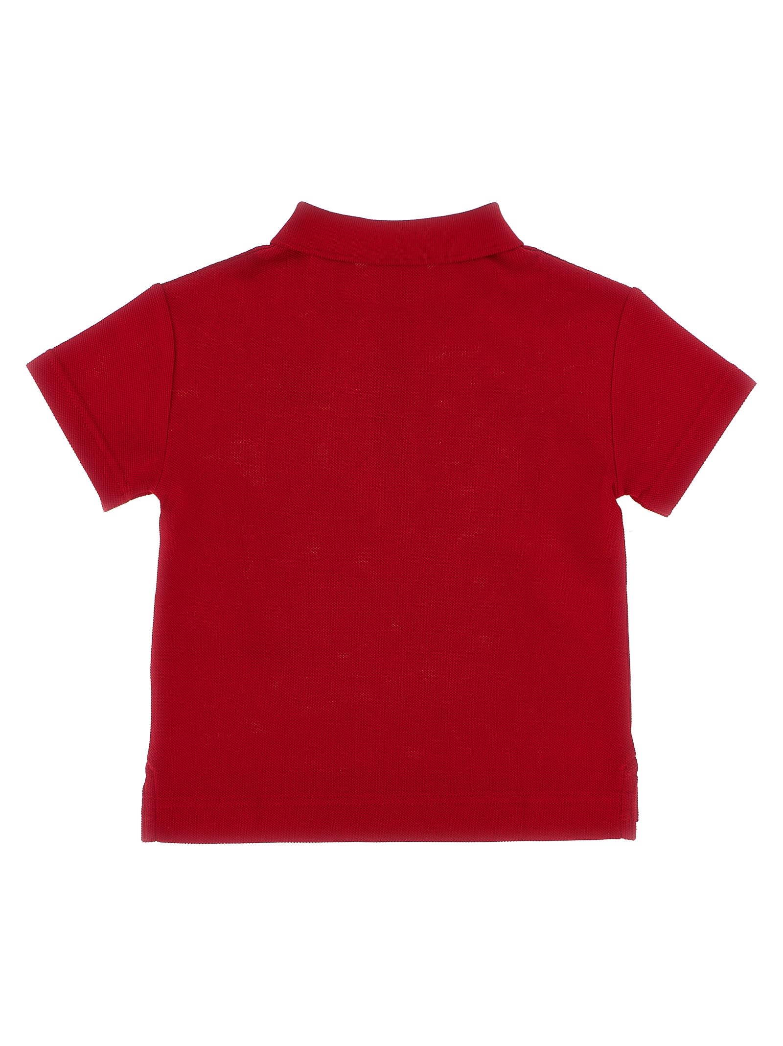 Burberry Childrens Cotton Polo Shirt In Red