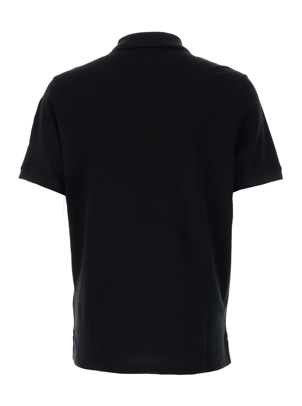 Shop Parajumpers Black Polo Shirt In Cotton Man