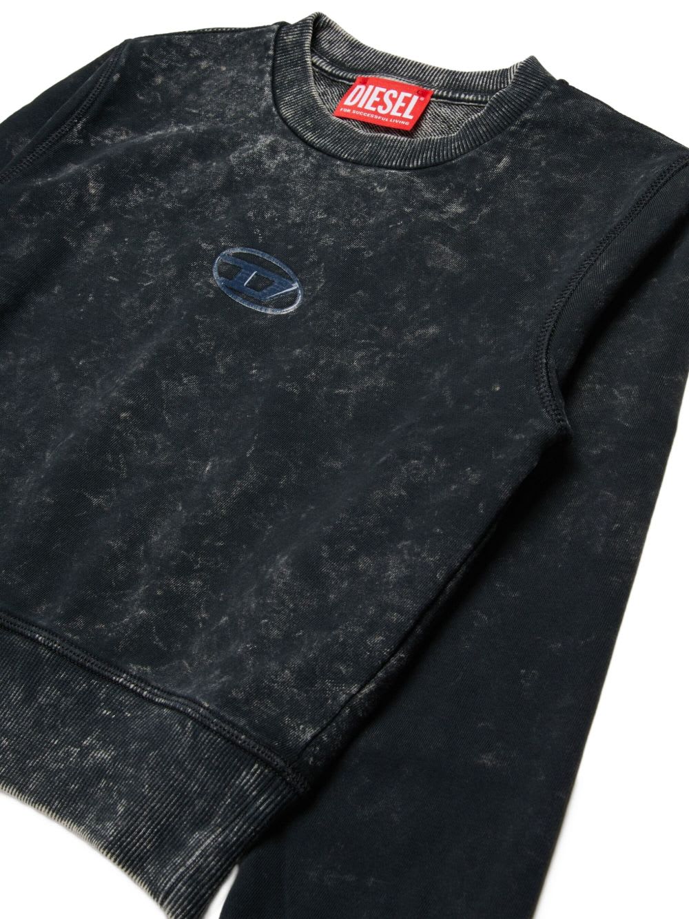 Diesel Kids Slaccy Logo Sweatshirt In Blue