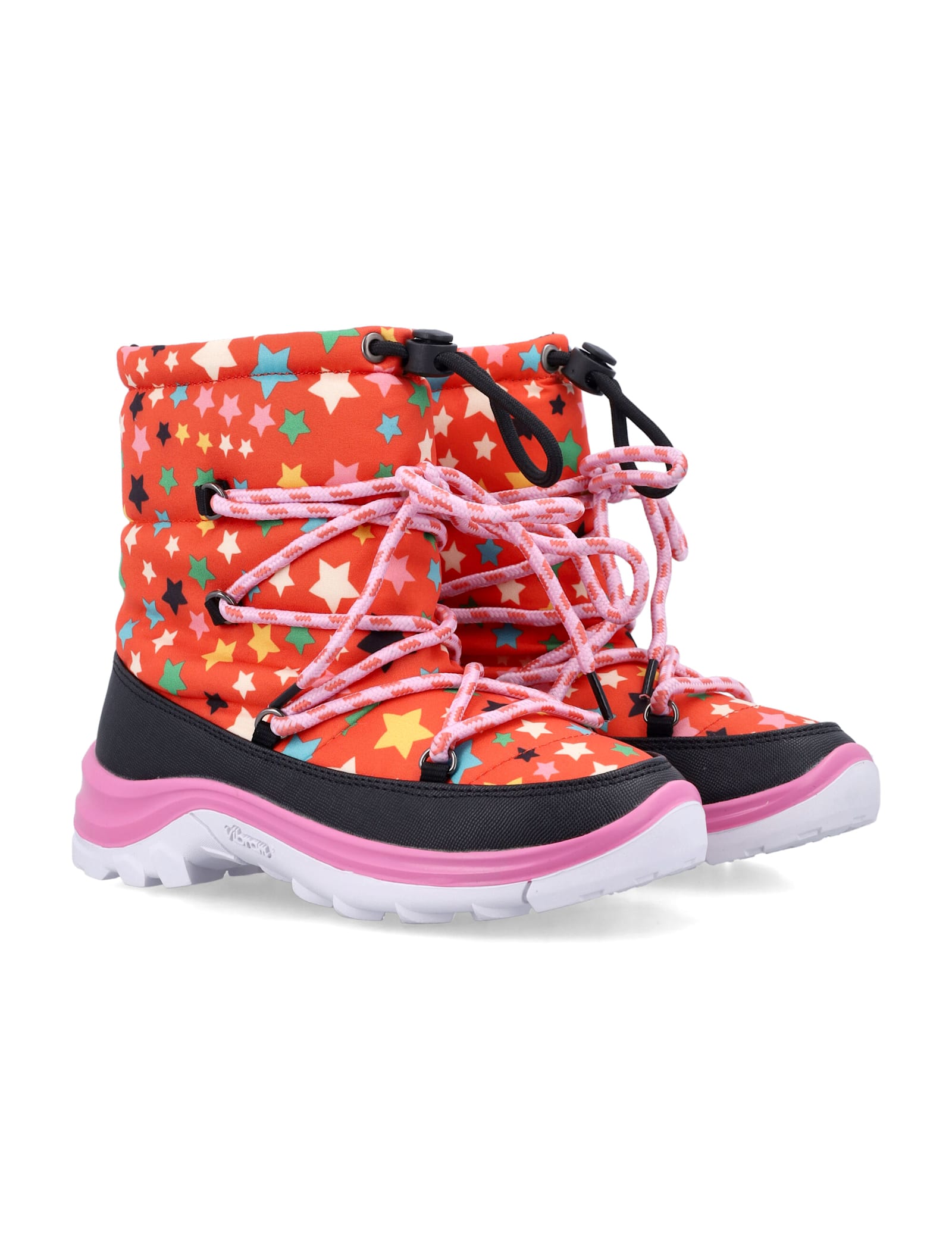 Shop Stella Mccartney Kid - Star Pattern Snow Boots In Multi