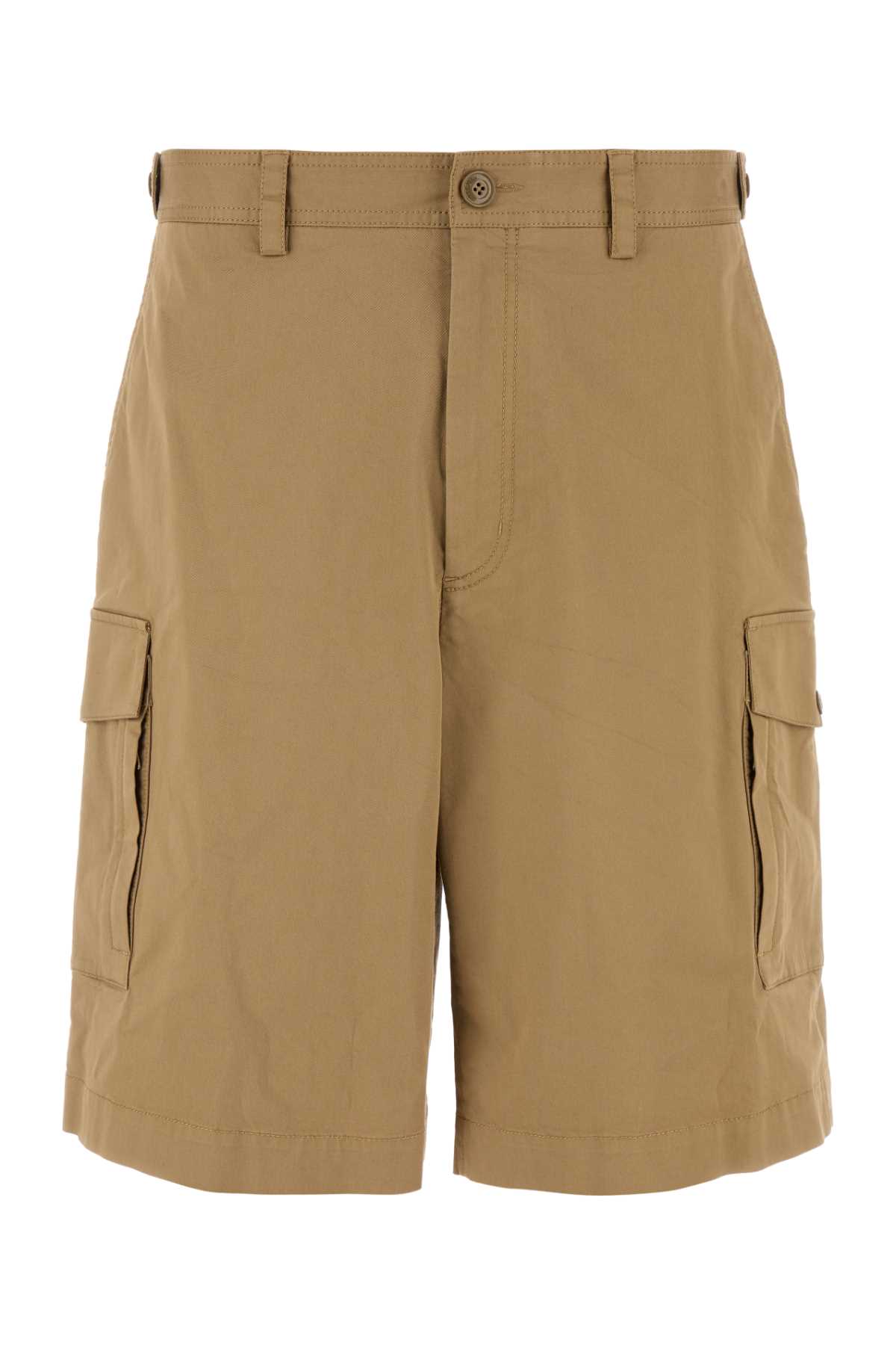 Moncler Cappuccino Stretch Cotton Bermuda Shorts