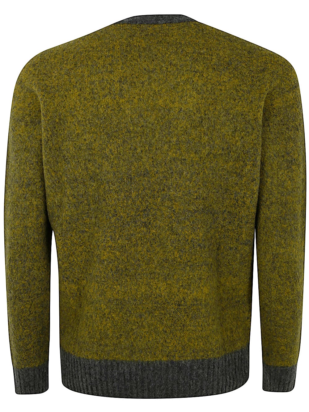 Shop Drumohr Long Sleeve Crew Neck Sweater In Yellow