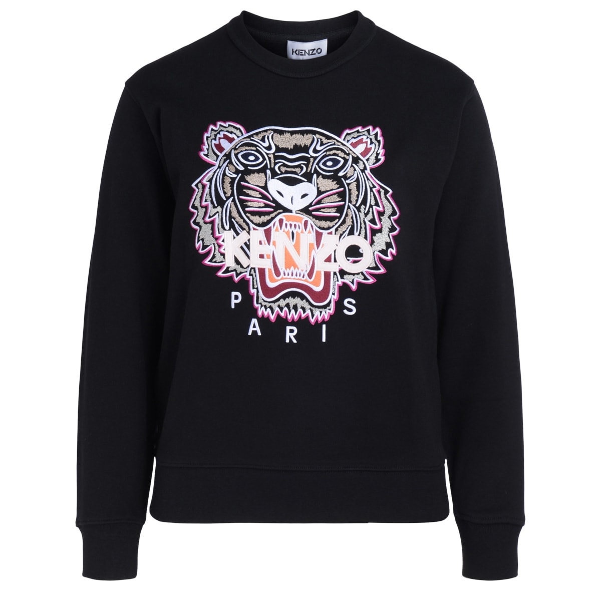 Kenzo Tiger Womens Sweatshirt In Black Cotton