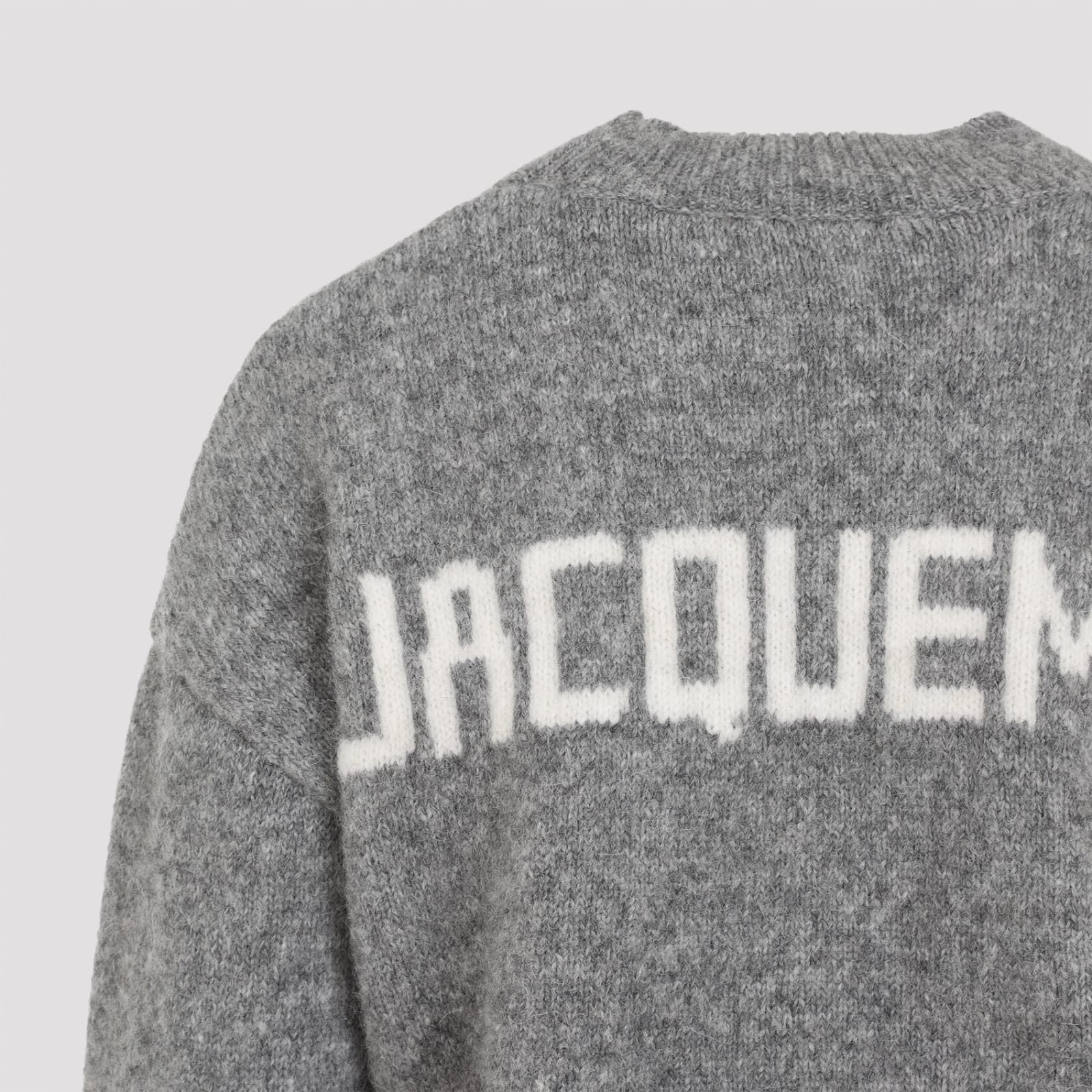 Shop Jacquemus La Maille Pullover In Grey