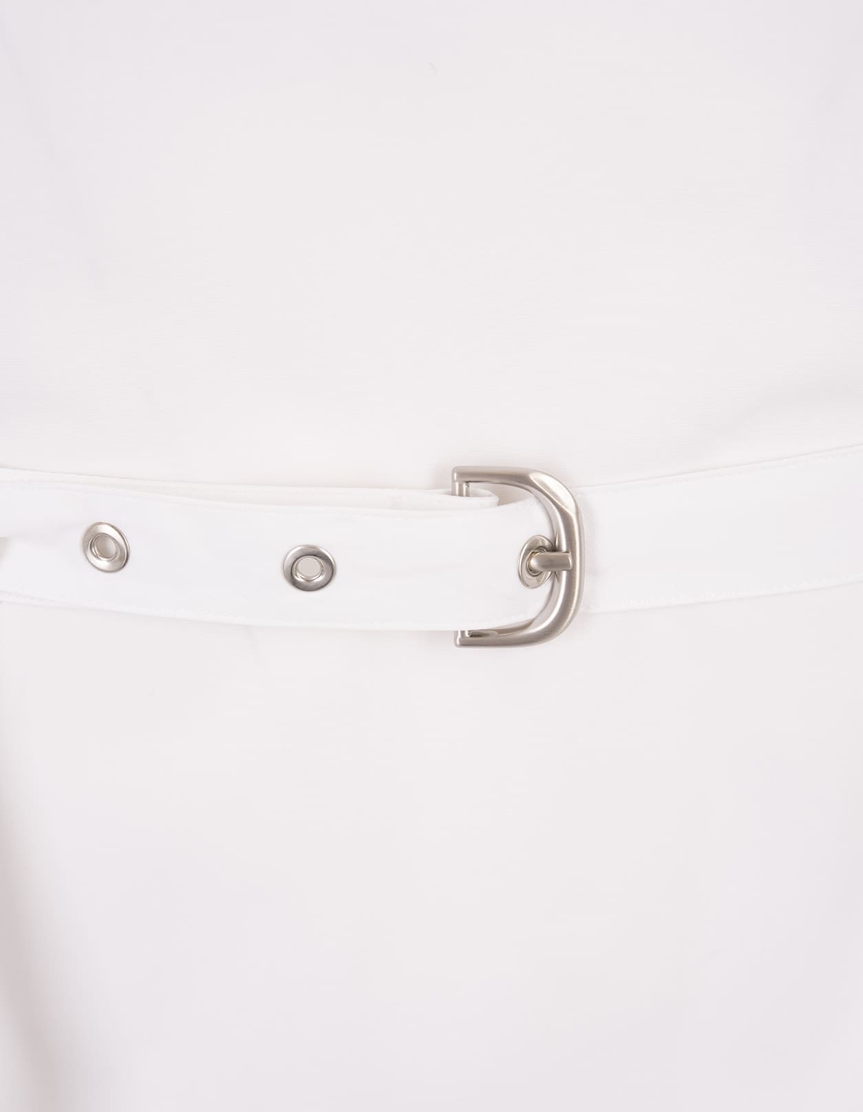 Shop Off-white White Shirt With Crossed Belt