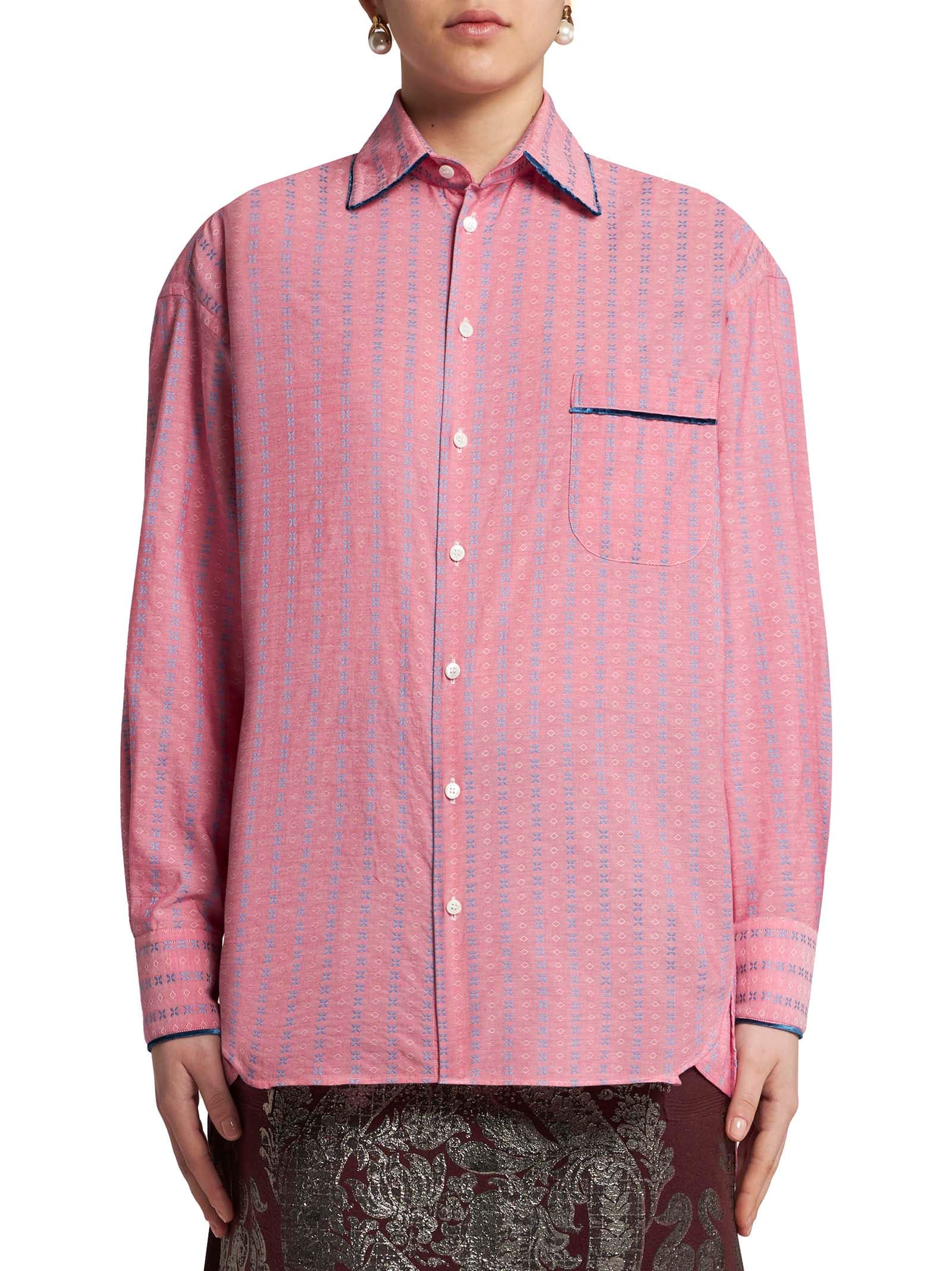 Shop Etro Shirt In Pink