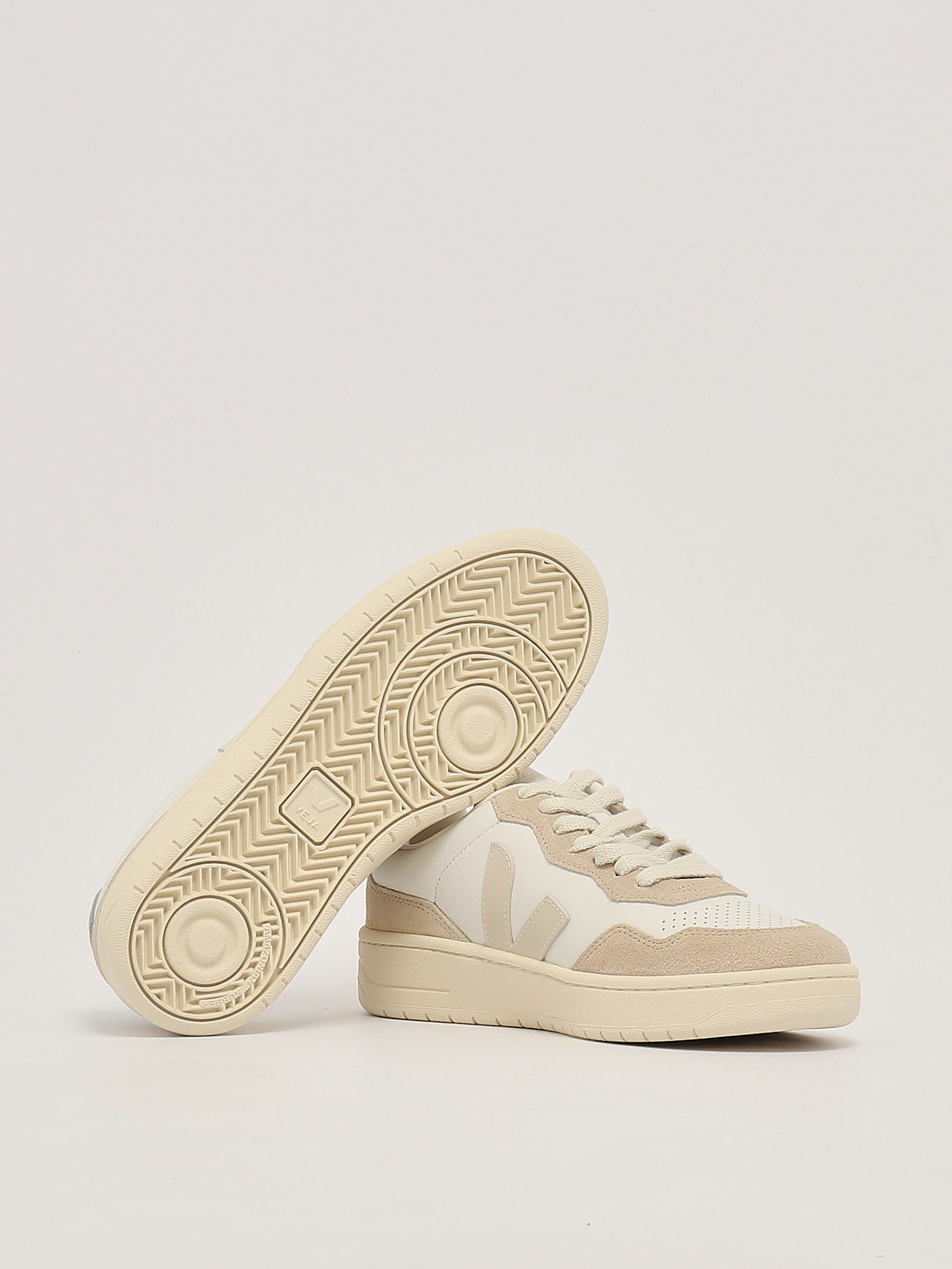 Shop Veja Leather Sneaker In Bianco