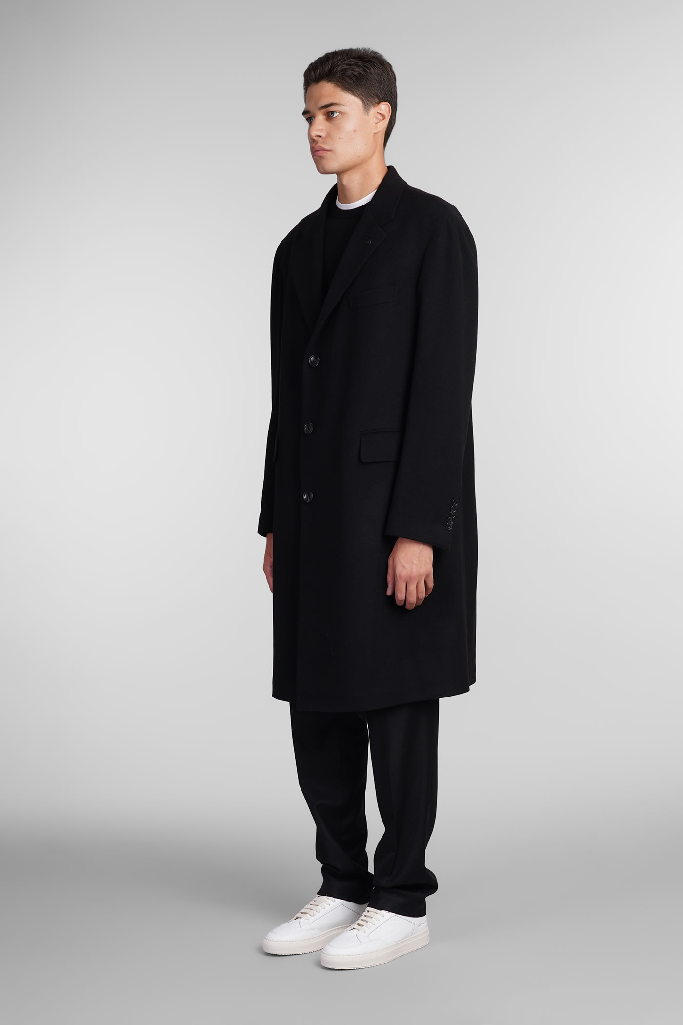 Shop Tagliatore C Ld13b Coat In Black Wool