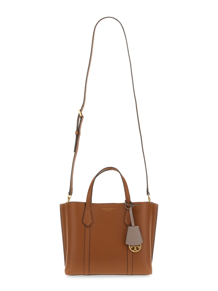 Shop Tory Burch Small Perry Tote Bag In Brown