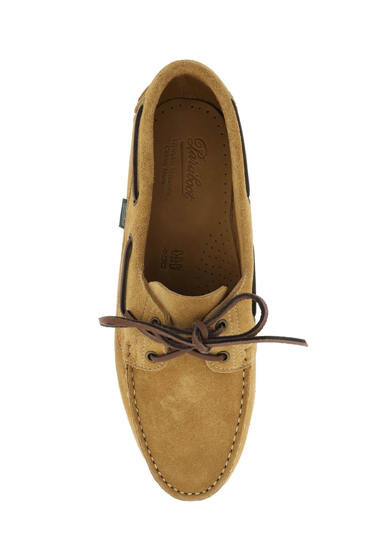 Paraboot Brown Leather Barth Loafers In Miel Vel Fauve