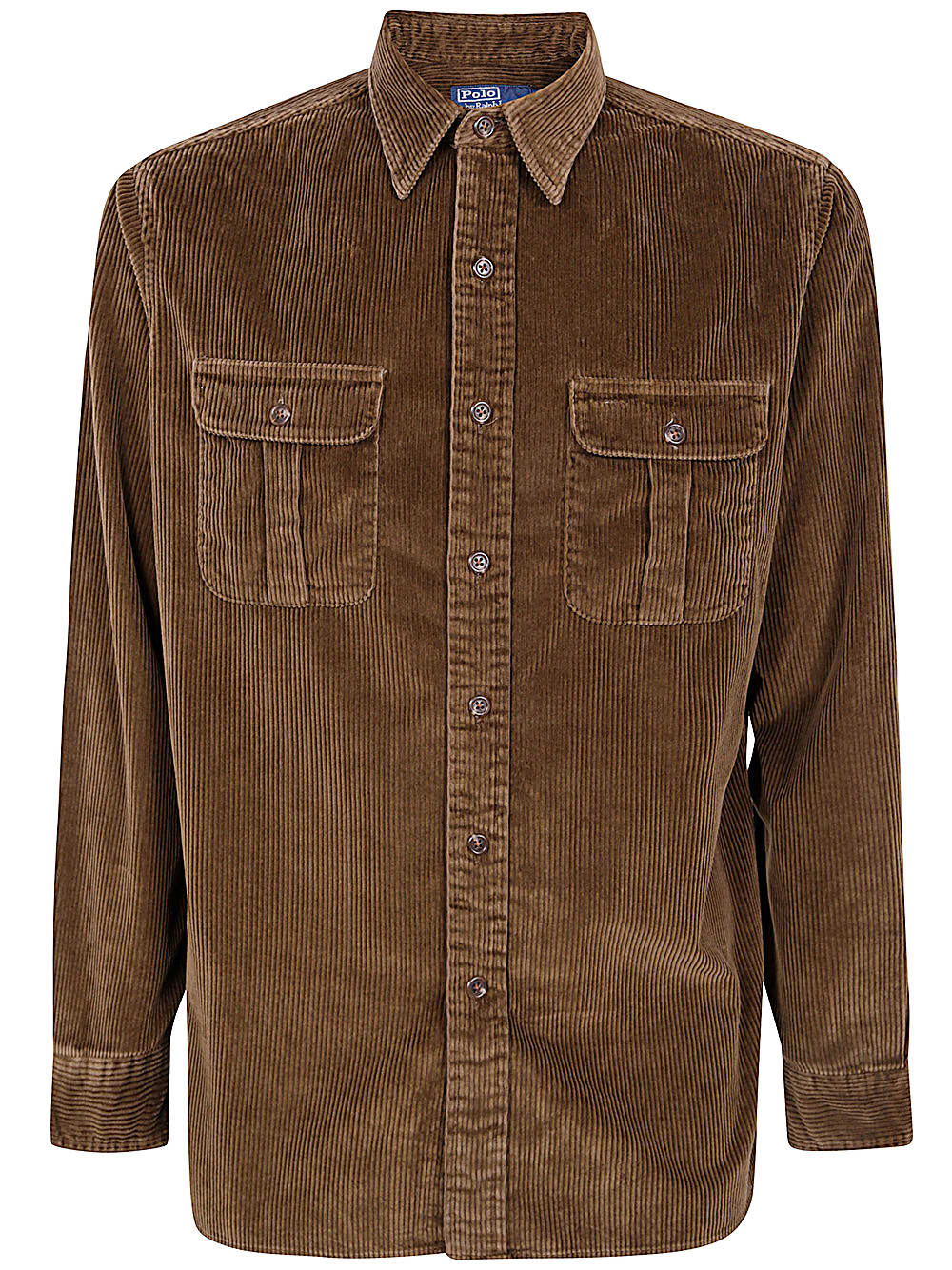 Shop Polo Ralph Lauren Sport Shirt Wide Wale In York Brown