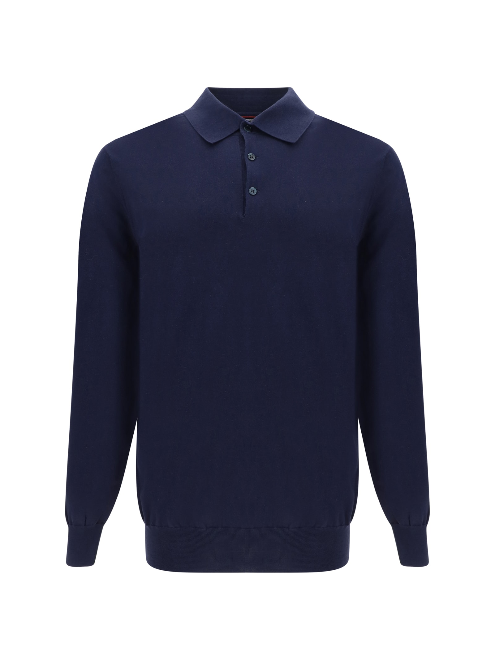 Shop Brunello Cucinelli Long Sleeve Jersey In Blue