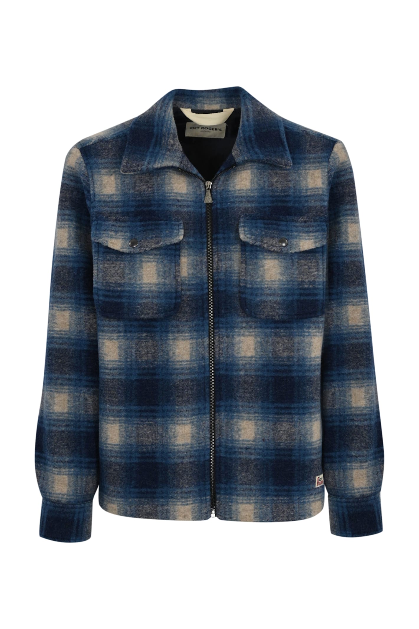 Roy Rogers cottoge Check Shirt In Wool Blend