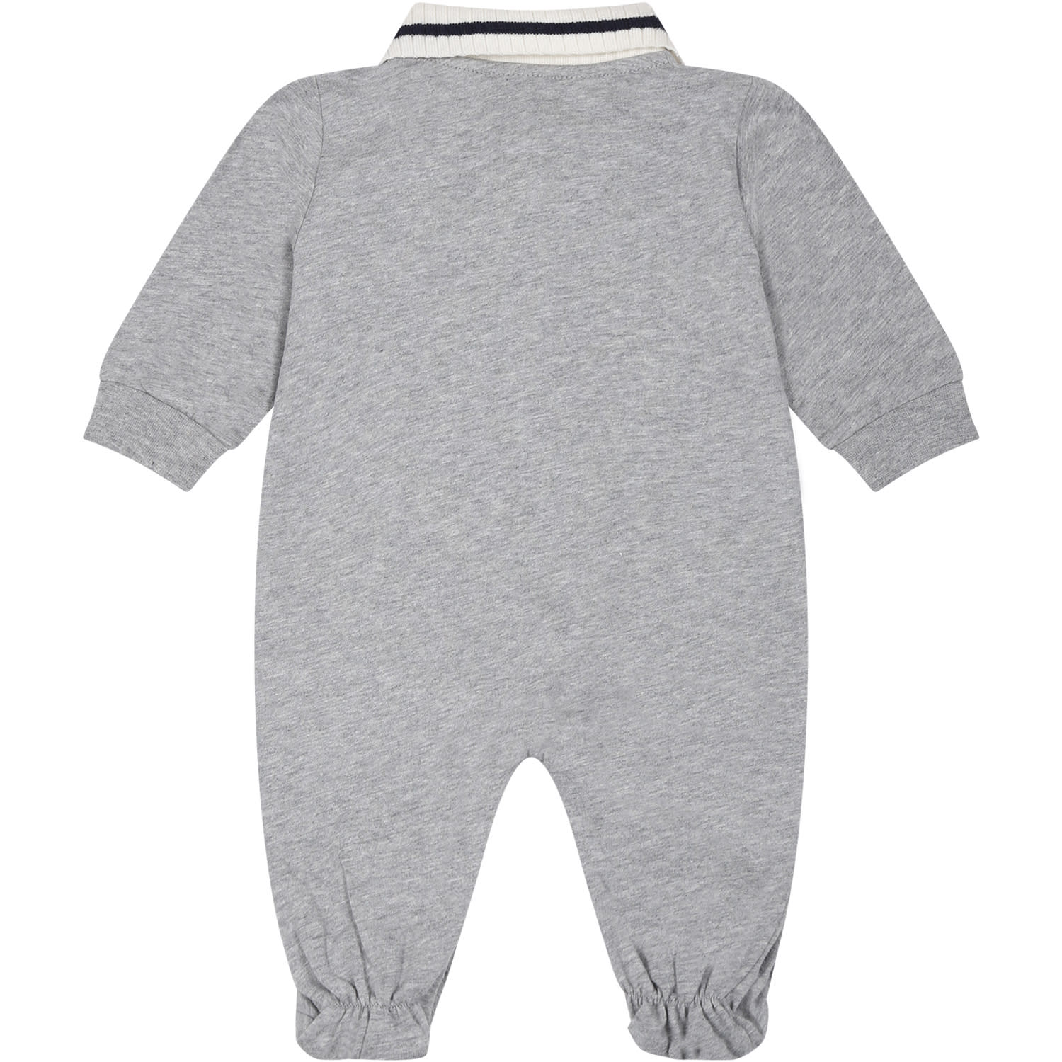 Fay Grey Set For Baby Boy With Logo In Grey