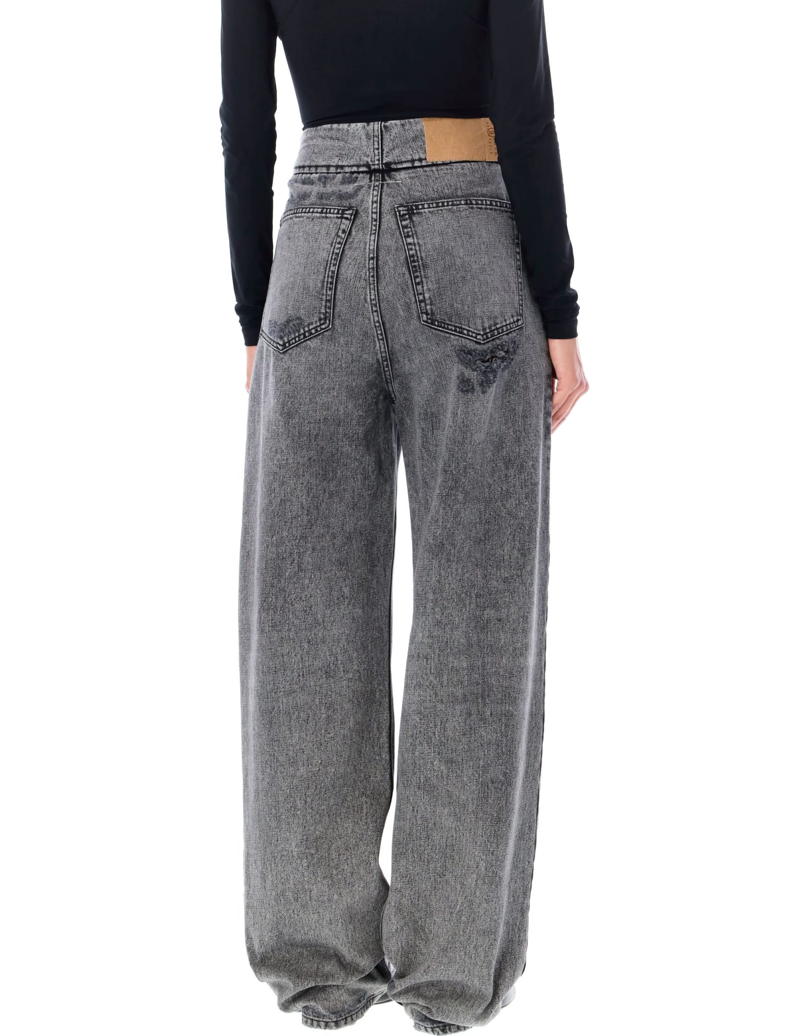 Shop Mm6 Maison Margiela Rhianna Broken Denim