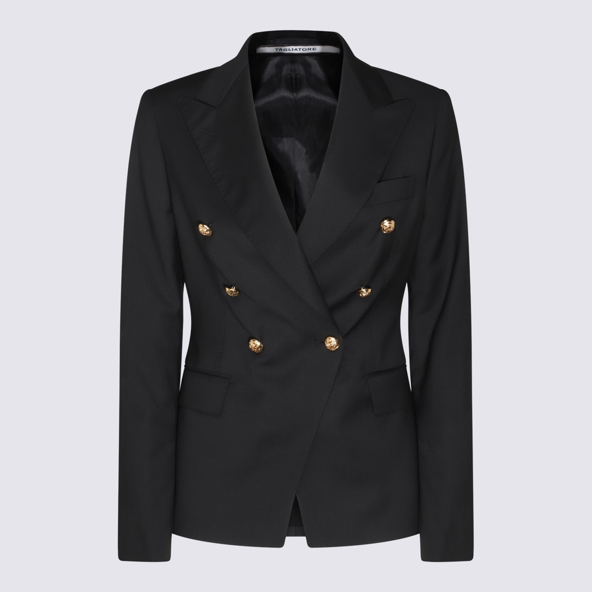 Shop Tagliatore Black Blazer