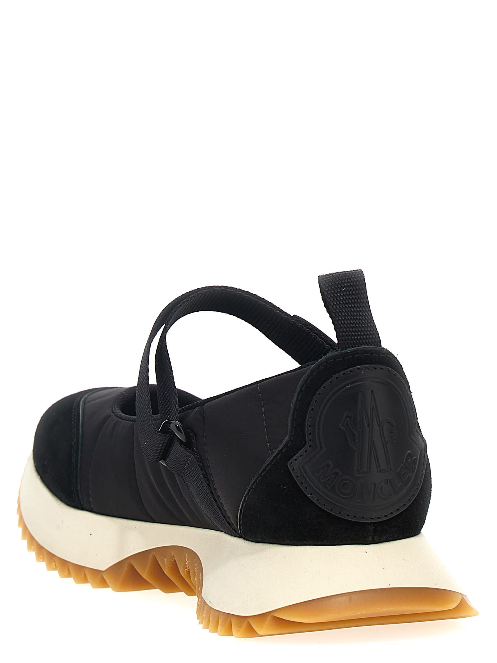 Shop Moncler Pacey Ballet Sneakers In Black