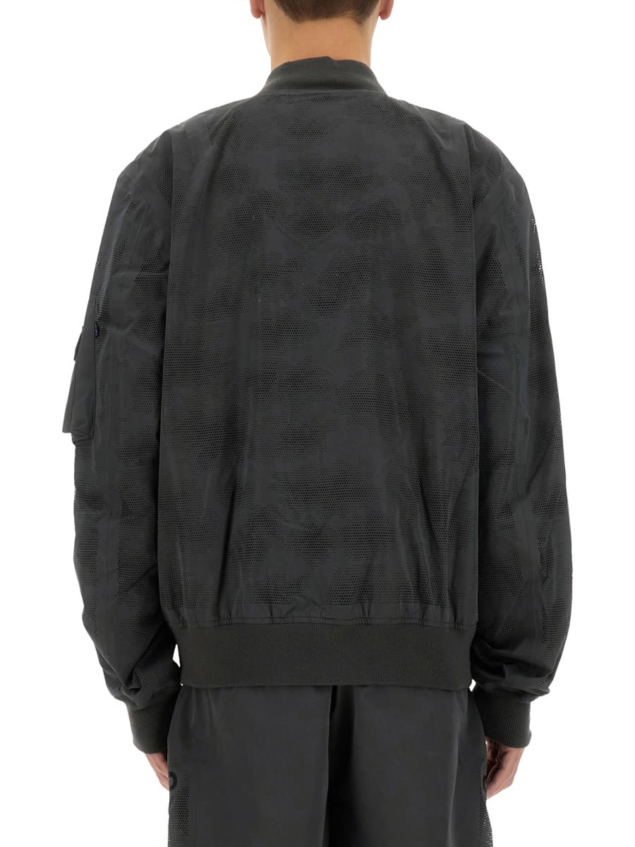 Alpha Industries "l-2b Laser Cut" Jacket In Grey