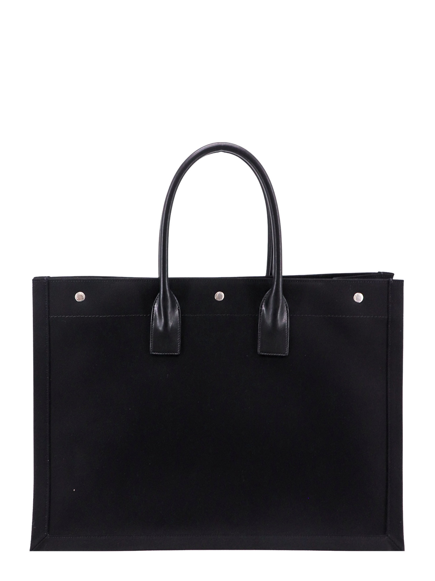 Shop Saint Laurent Rive Gauche Shoulder Bag In Nero/bianco/nero/ner