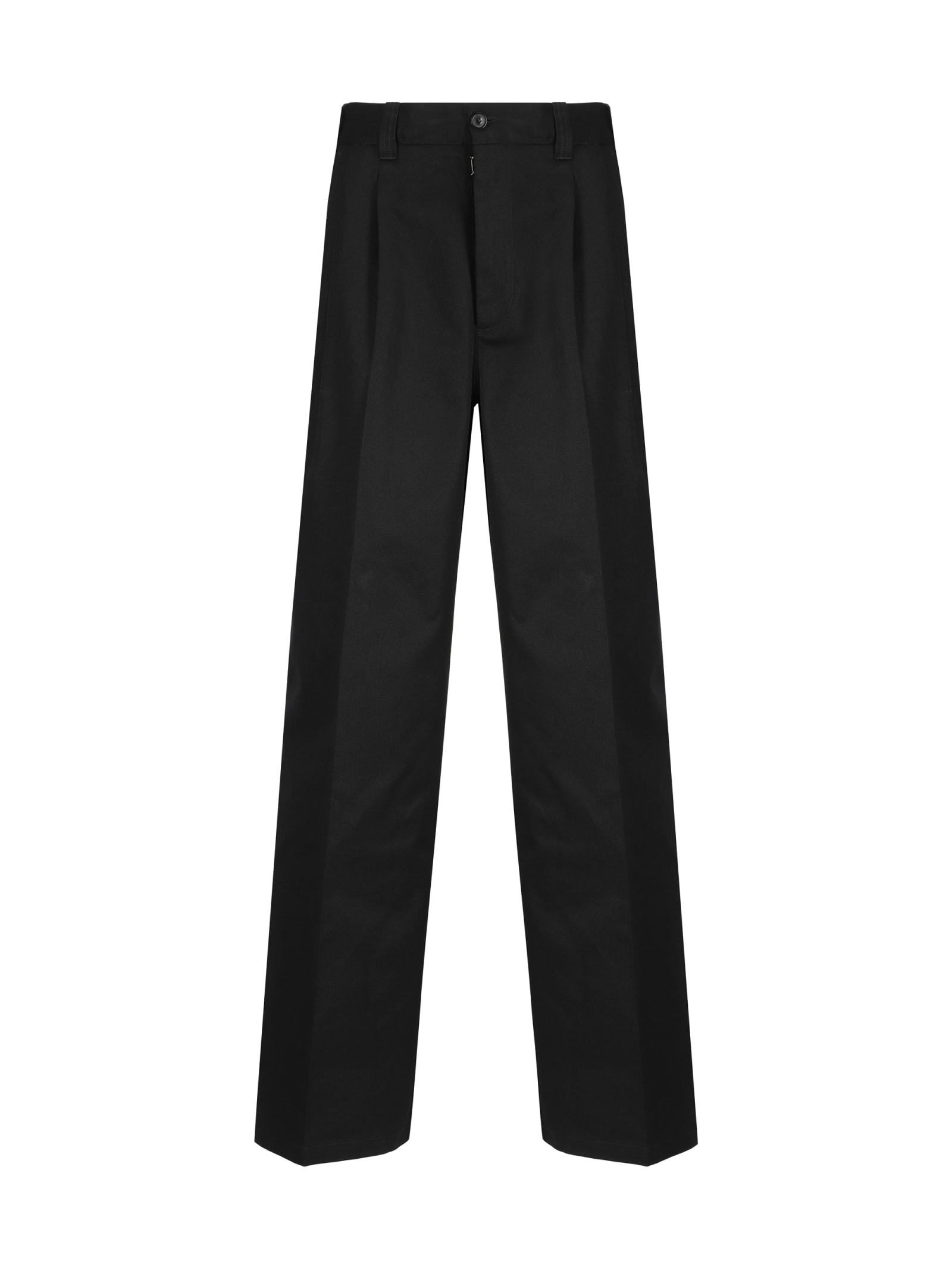 Shop Maison Margiela Pants In Black