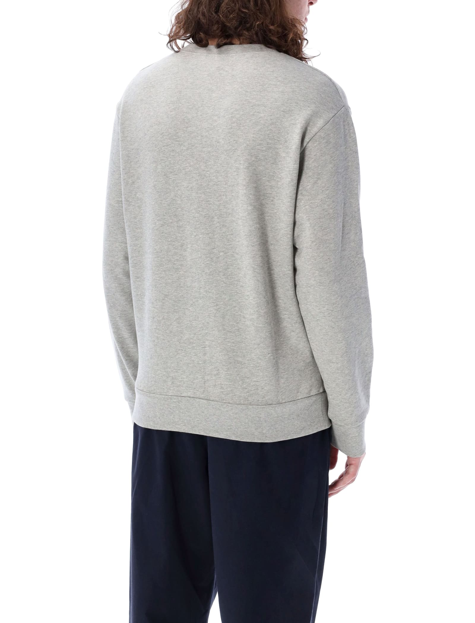 Shop Apc Valentin Sweatshirt In Grey Mel