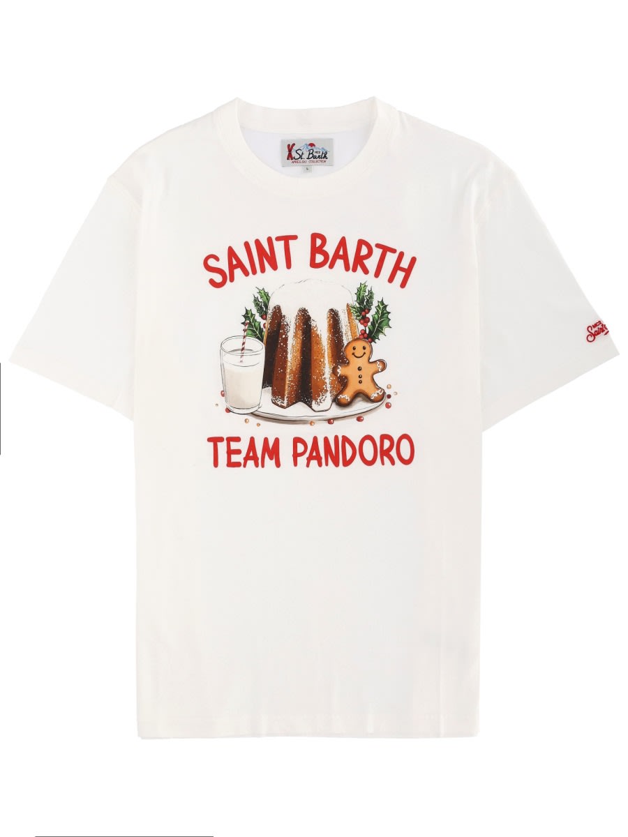 Mc2 Saint Barth T-shirt With Print In White