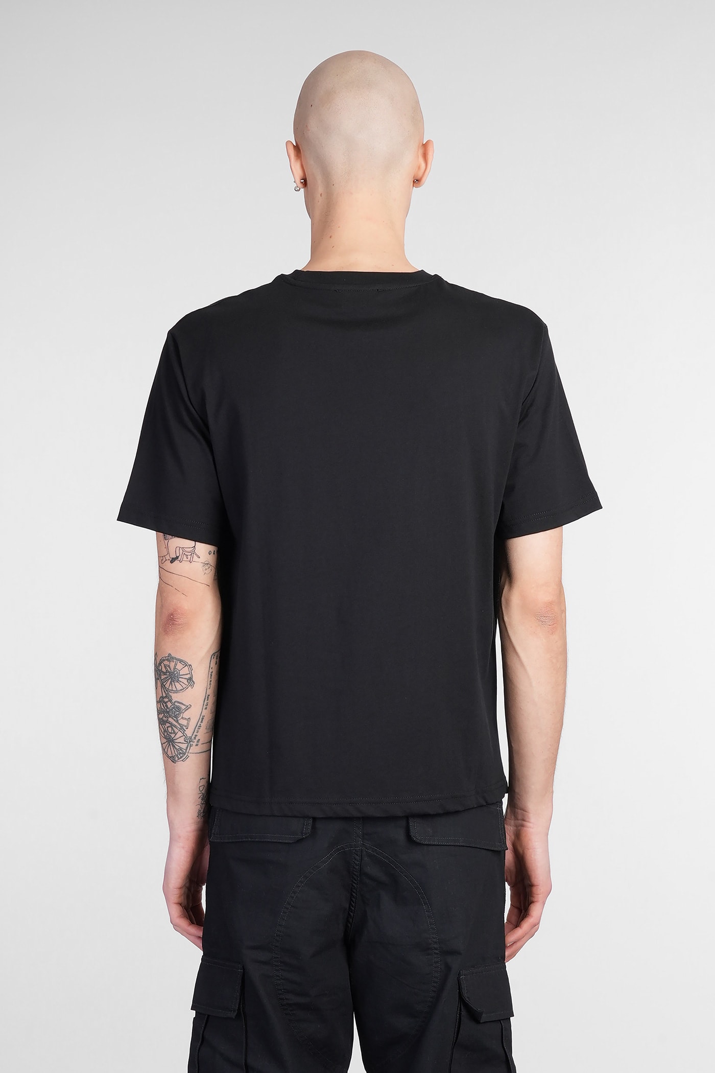 Date Baseball T-shirt In Black Cotton In Black
