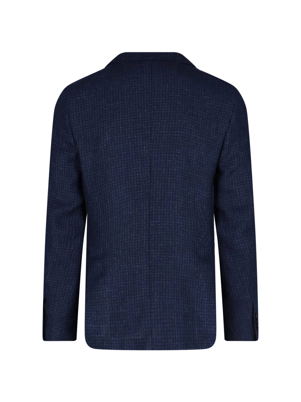 Zegna Single-breasted Blazer - Navy In Blue
