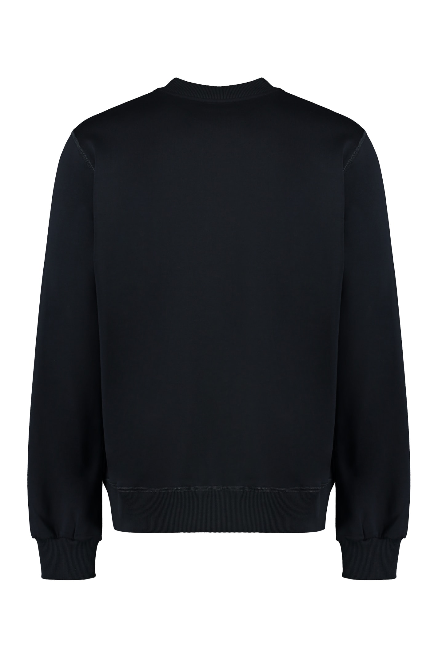 Shop Dolce & Gabbana Cotton Crew-neck Sweatshirt In Blu