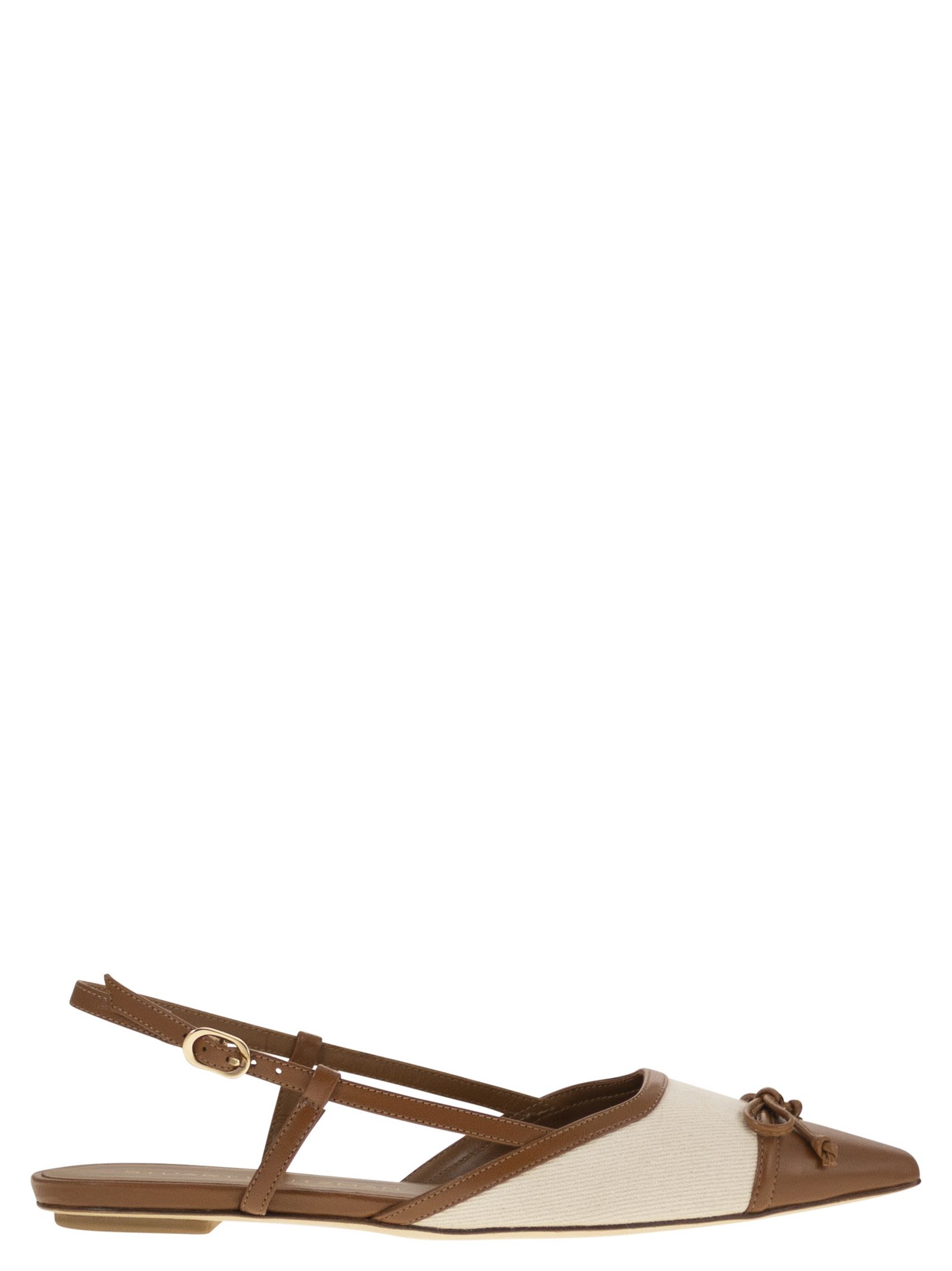 Stuart Weitzman Kitty Slingback In Leather