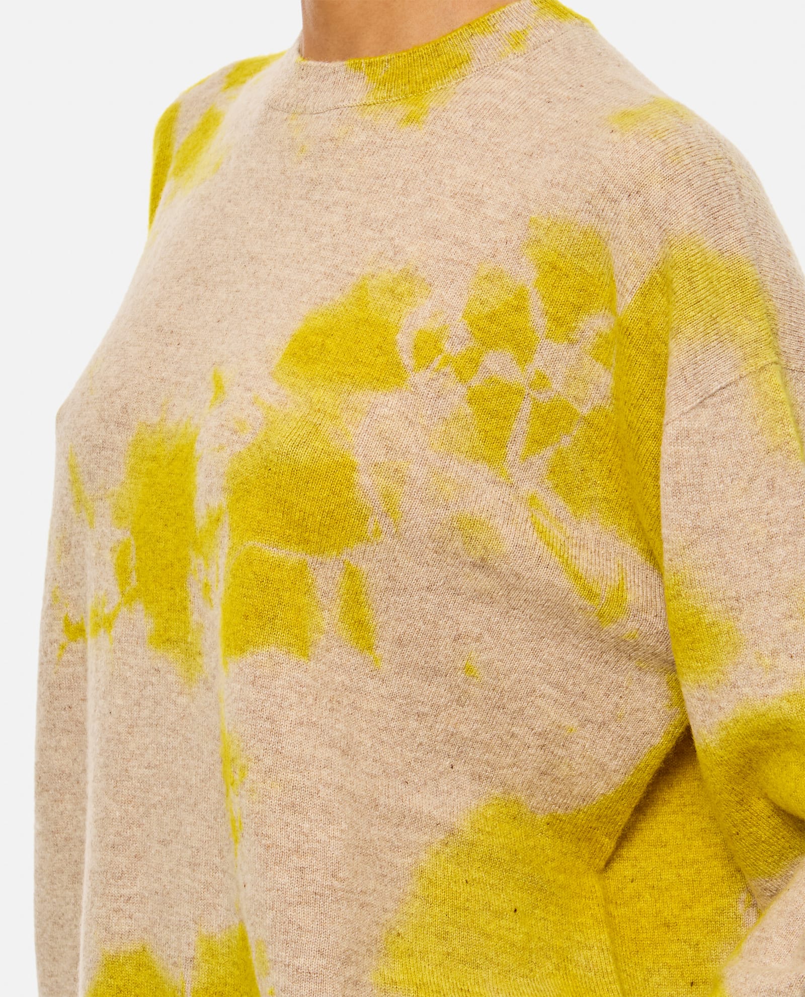Suzusan Cashmere Seamless Wide Pullover In Yellow