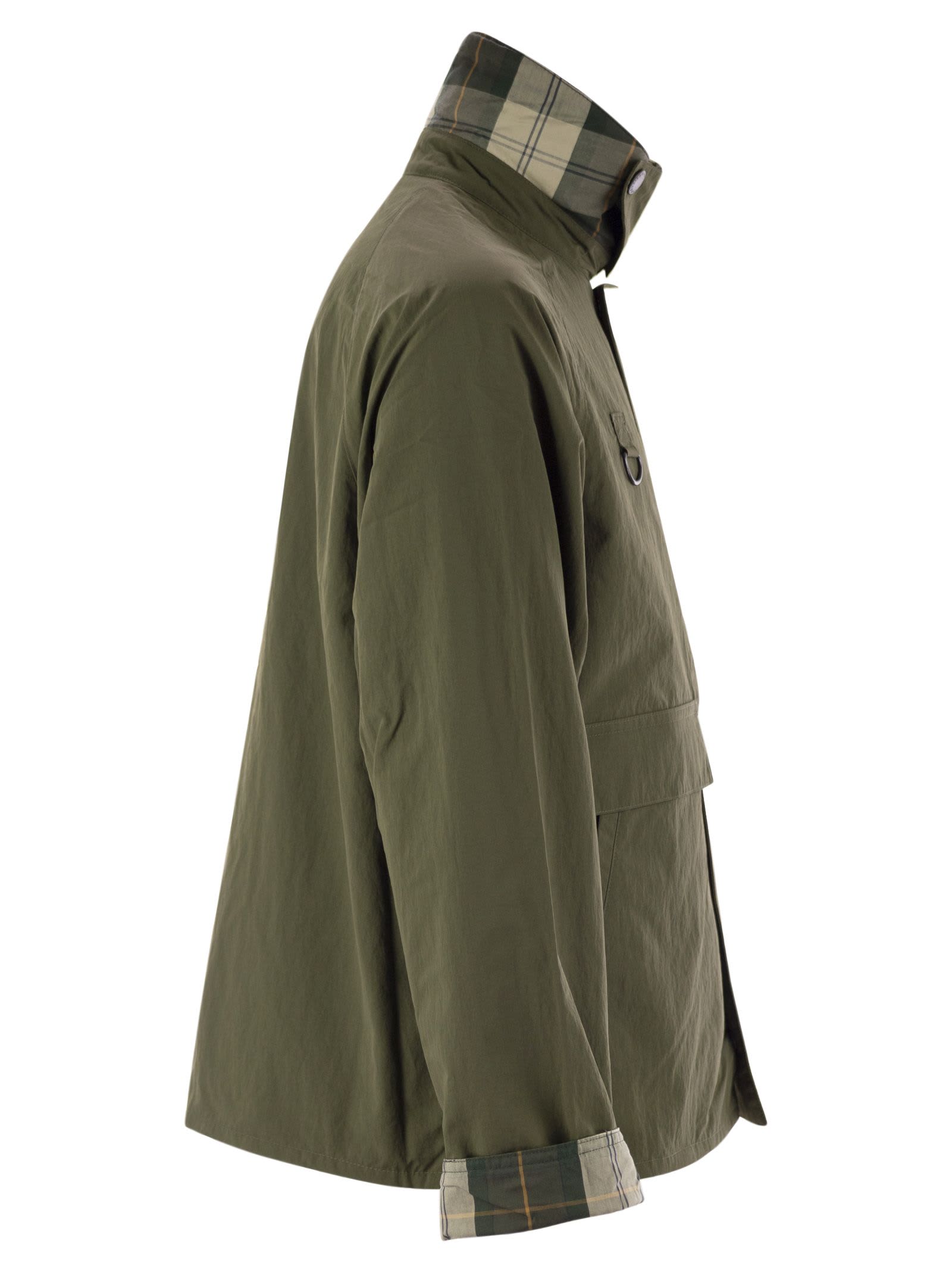 BARBOUR SPEY - LIGHTWEIGHT JACKET WITH TARTAN LINING
