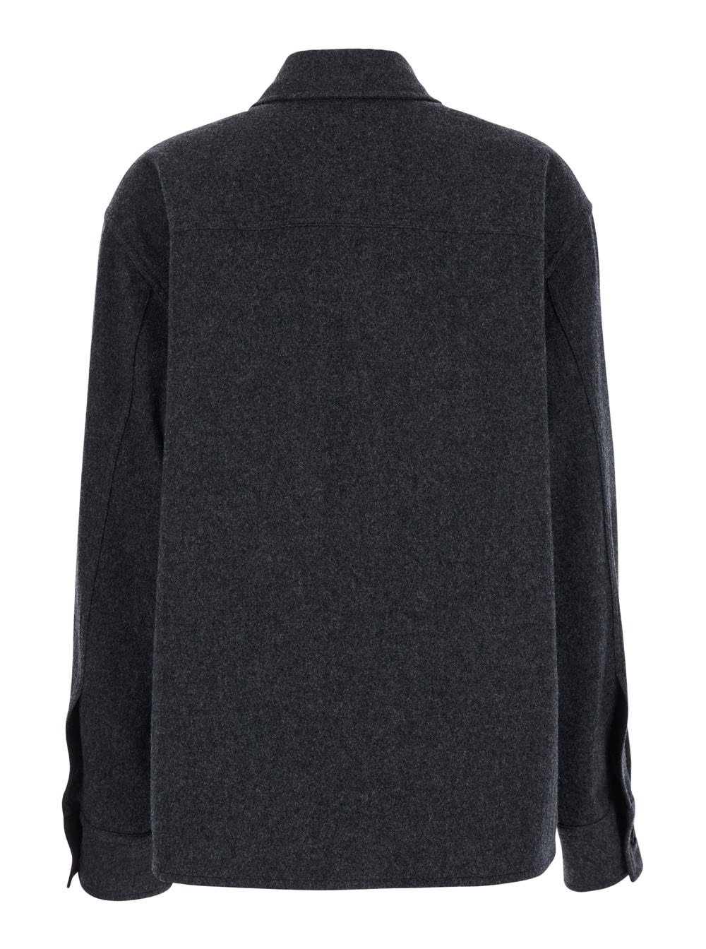 Jil Sander Grey Shirt With Buttons In Grey
