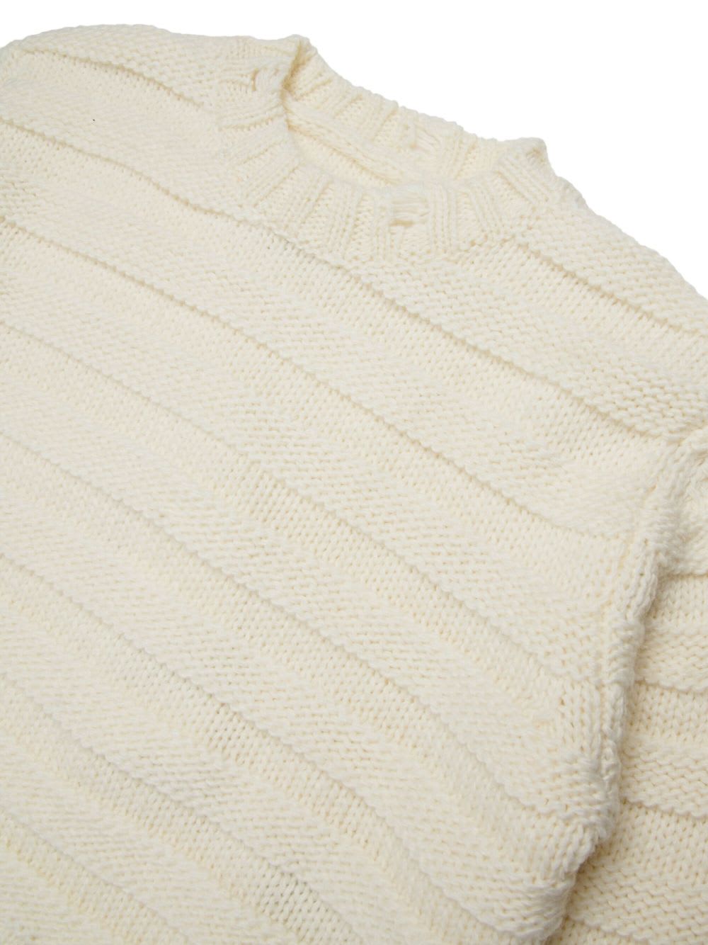 Mm6 Maison Margiela Kids Sweater With Logo Appliqué In Neutral